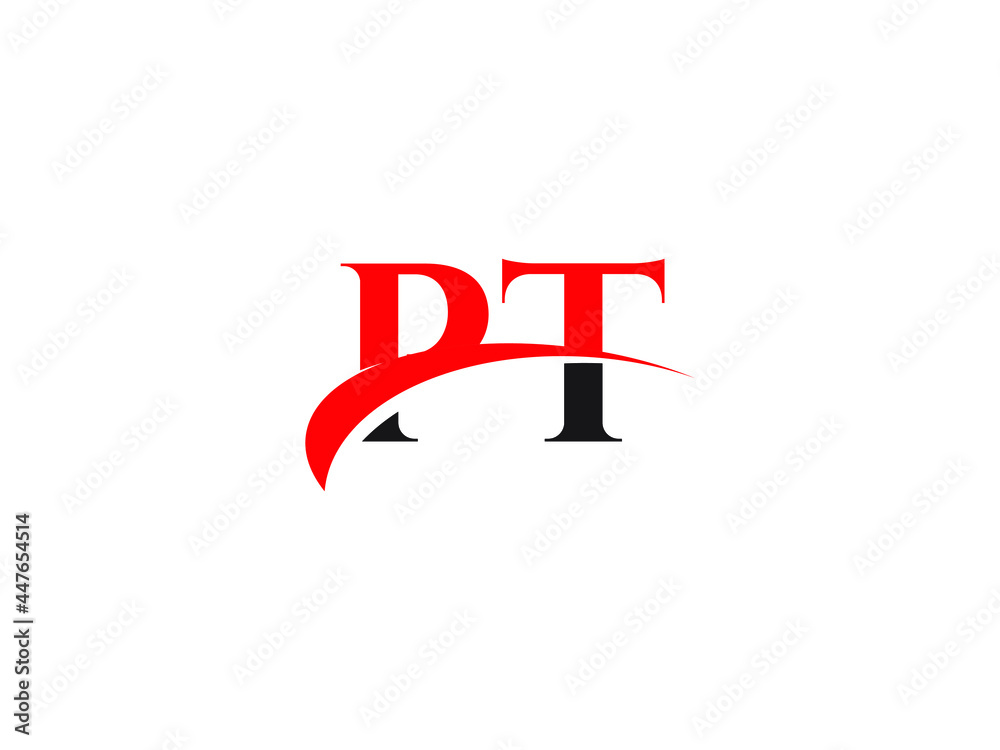 Fototapeta premium PT Letter Initial Logo Design Template
