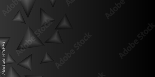 Fototapeta Naklejka Na Ścianę i Meble -  Abstract black triangle background