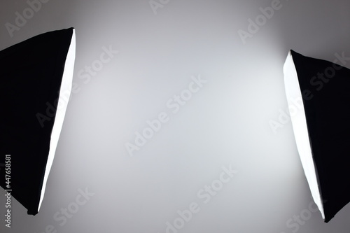 white blank space between bright spotlight beautiful monochrome background