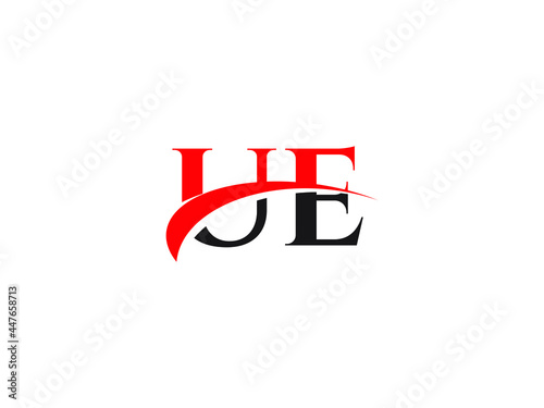 Free Download UE Letter Initial Logo Design Template - GFXLoad