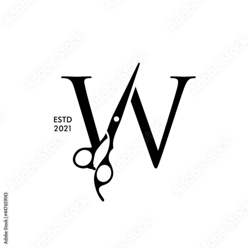 Initial W Scissors