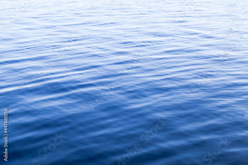 Blue water surface with ripple pattern