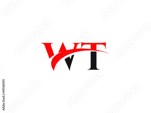 Free Download WT Letter Initial Logo Design Template - GFXLoad