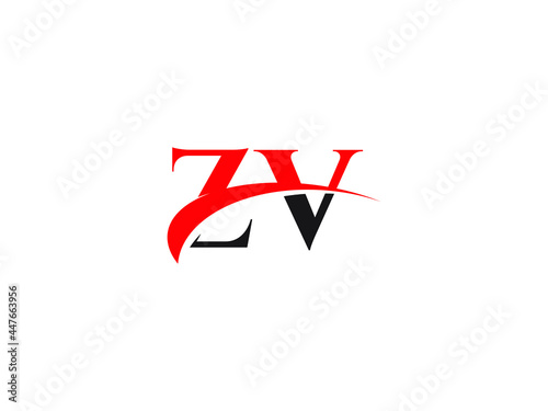 Free Download ZV Letter Initial Logo Design Template - GFXLoad