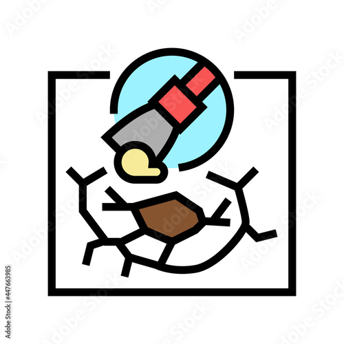 drywall repair color icon vector. drywall repair sign. isolated symbol illustration