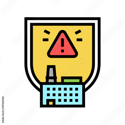 special hazardous environments color icon vector. special hazardous environments sign. isolated symbol illustration
