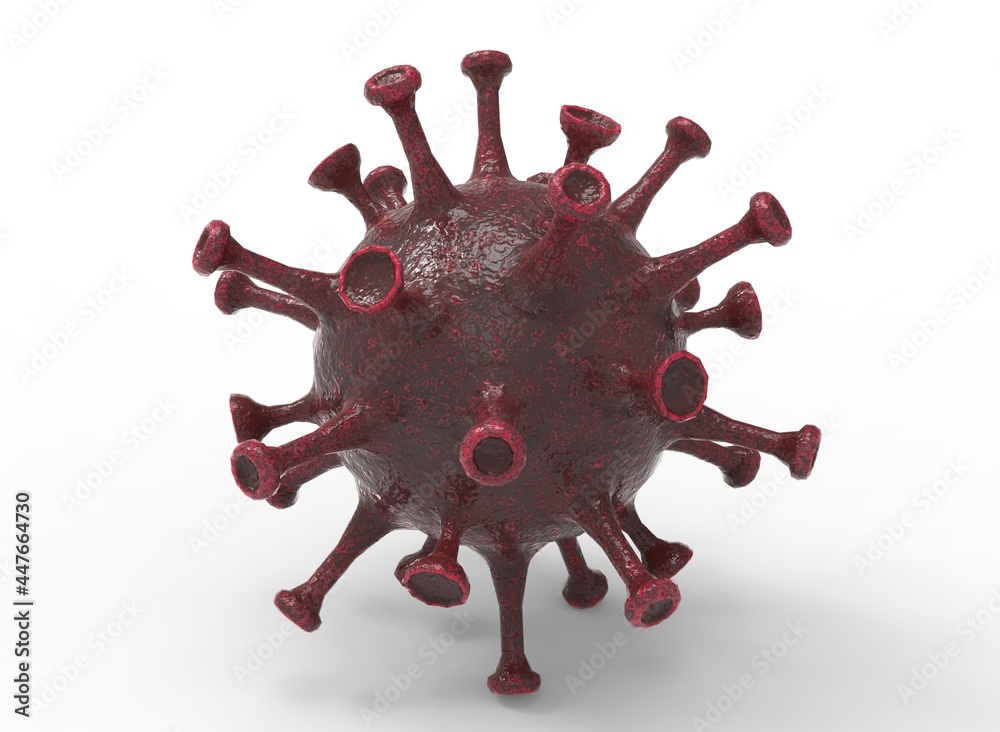 The virus is slimy with scuffs 3d-illustration 3d-rendering The virus is slimy with scuffs 3d-illustration 3d-rendering