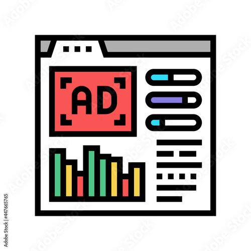 google analytics integration color icon vector. google analytics integration sign. isolated symbol illustration