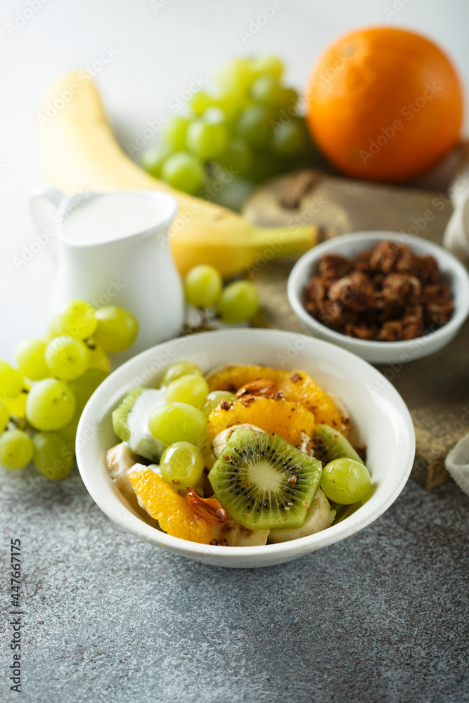 Healthy fruit salad for breakfast Healthy fruit salad for breakfast