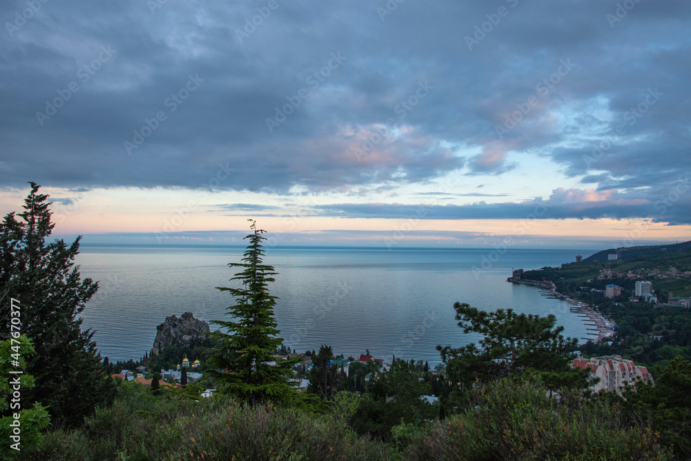 sunset over the Crimea