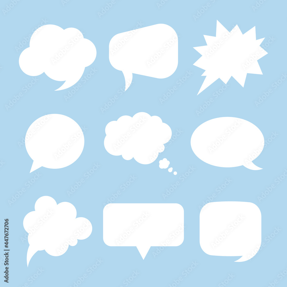 abstract speech bubble logo design template. set of speech bubble icon. abstract speech bubble logo design template. set of speech bubble icon.
