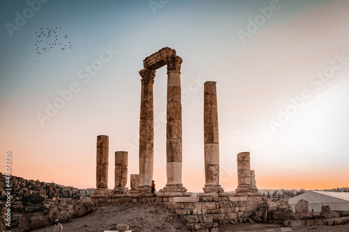 Temple of Hercules, Citadel, Amman, Jordan photo