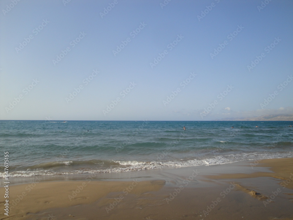 waves on the beach