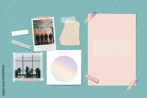 Boy band concert pictures collage template