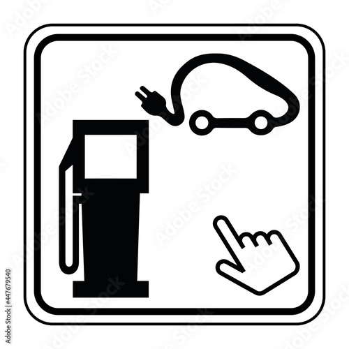 Logo borne de recharge.
