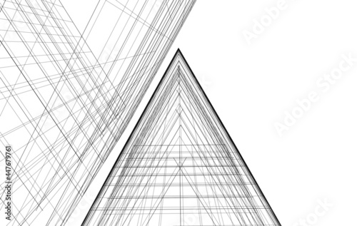 architectural drawing 3d sketch