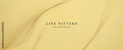Premium background design with diagonal line pattern in gold colour. Vector horizontal gold template for business banner, formal invitation, luxury voucher, prestigious gift certificate