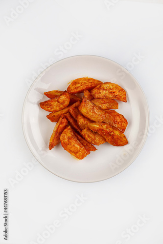 Roated Potatoes On A Plate photo