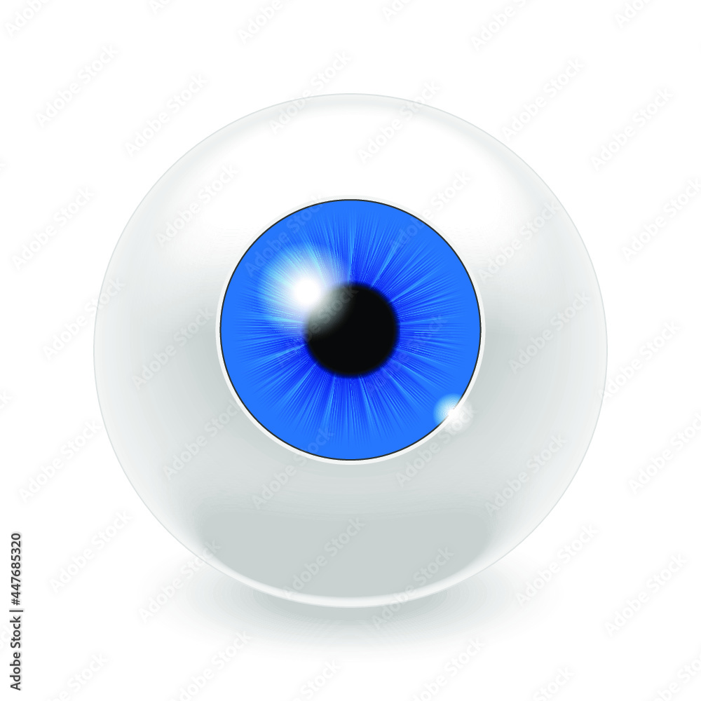 Eye icon isolated on a white background. 3d illustration Eye icon isolated on a white background. 3d illustration