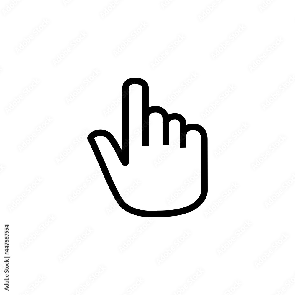 cursor pointer flat icon vector illustration cursor pointer flat icon vector illustration