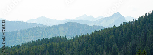 panorama of mountains photo