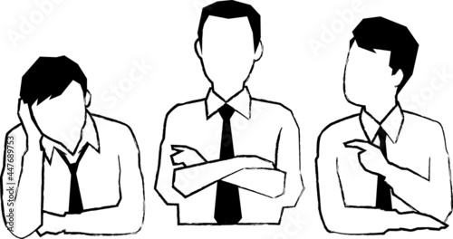 三人の男性ビジネスマン