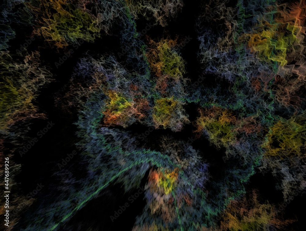 Obraz premium Imaginatory fractal background generated Image