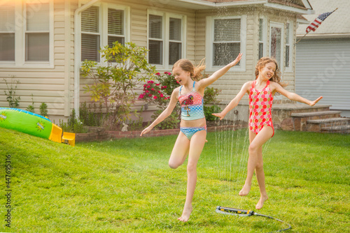 Summertime fun in the neighborhood photo