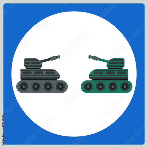 Vector illustration for Military Tank Attack EPS10