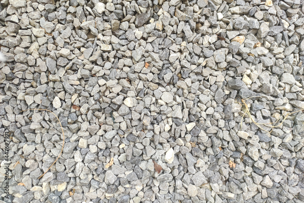 White crushed stones texture. Gravel pattern White crushed stones texture. Gravel pattern