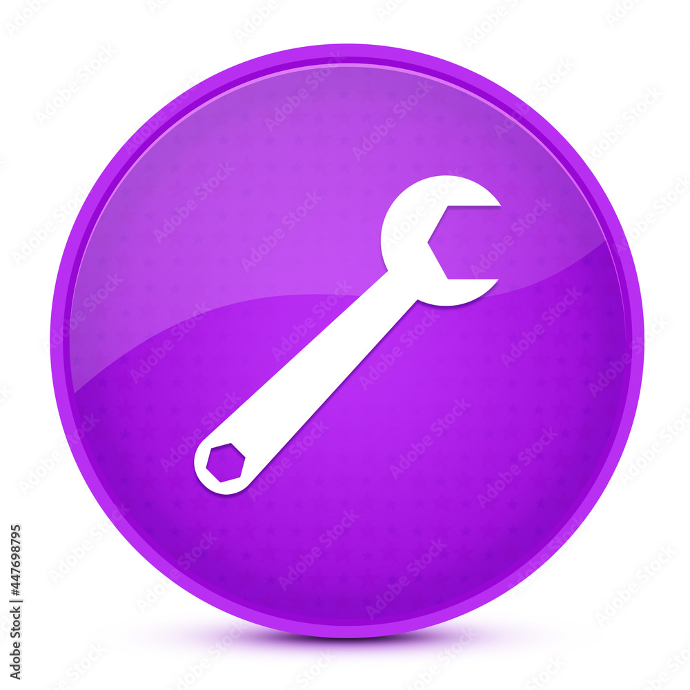 Spanner aesthetic glossy purple round button abstract Spanner aesthetic glossy purple round button abstract