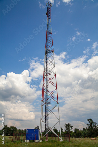 A typical radio and mobile phone network telecommunications tower