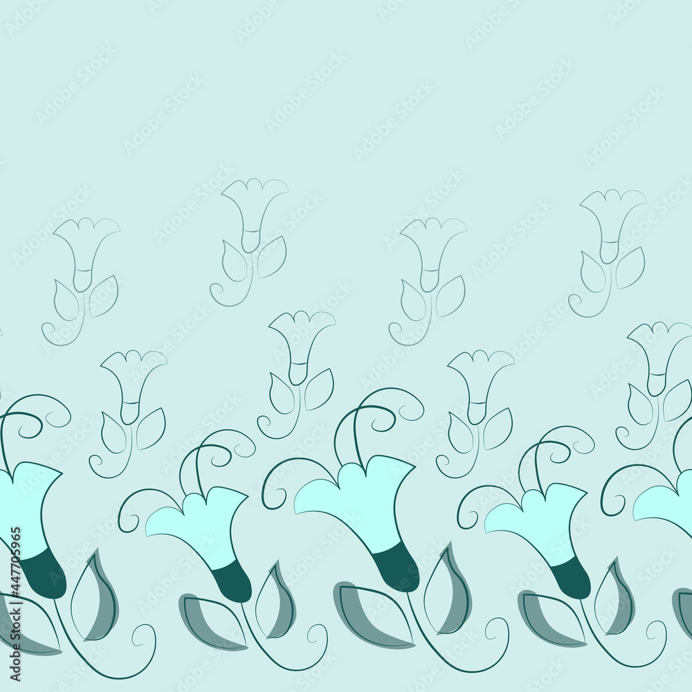 Obraz premium pattern with delicate flowers 