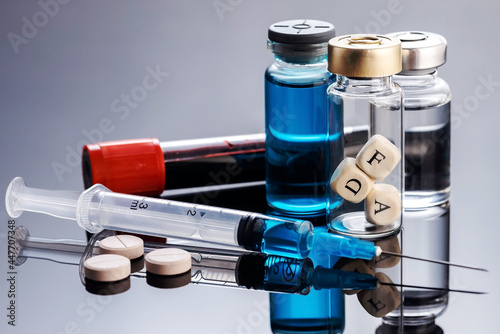 Food and Drug Administration (FDA) is a federal agency of the Department of Health and Human Services. The concept of approval of new medications, vaccines and biopharmaceuticals by the FDA.