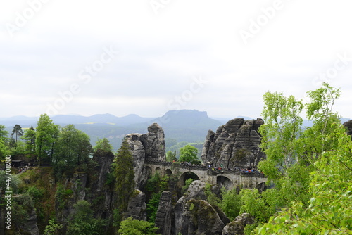 nature in the mountains of Germany Saxon Switzerland