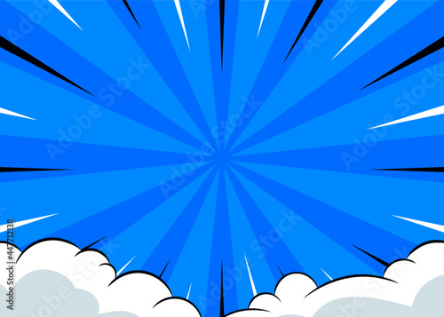 background with cartoon concept free vector