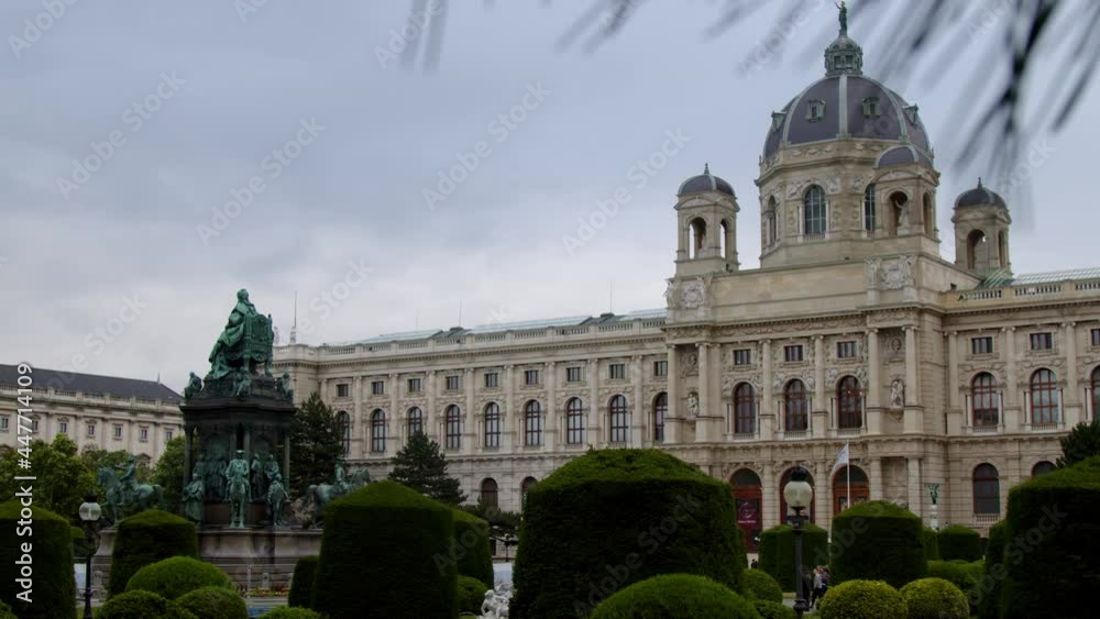 Vienna downtown with historic art museum Vienna downtown with historic art museum