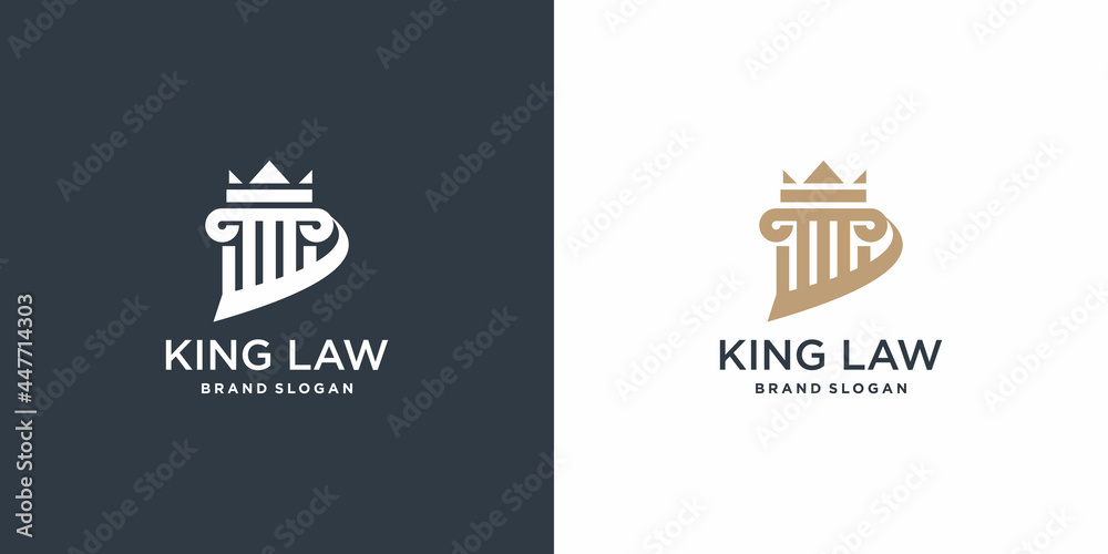 Law logo element with unique style Premium Vector part 2