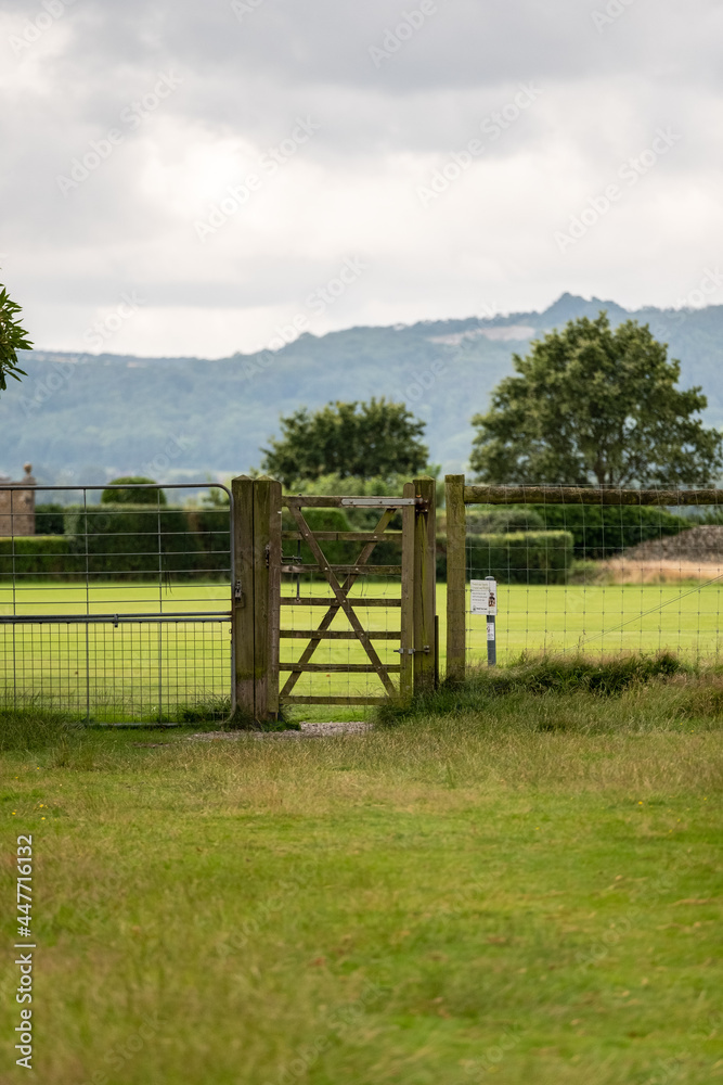 Gate and fence at Petworth corker ground