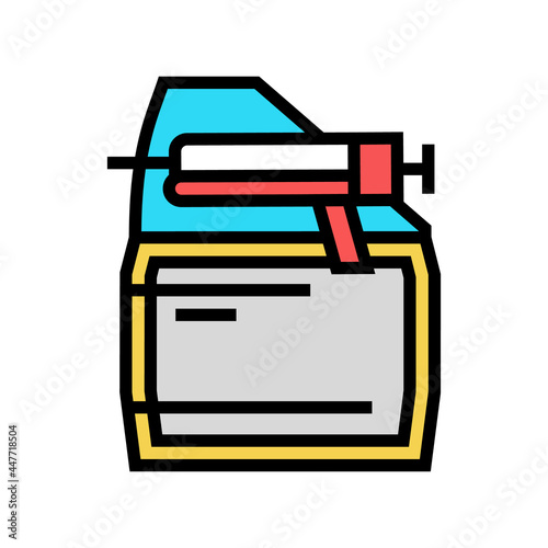 first coat primer color icon vector. first coat primer sign. isolated symbol illustration