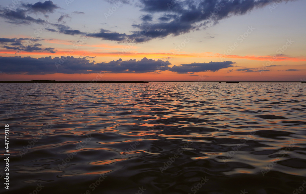 evening on sea