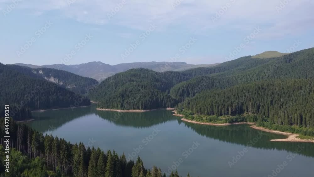 Above Bolboci Lake in Mountains of Romania. Above Bolboci Lake in Mountains of Romania.
