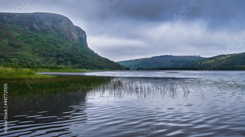 Loch Brora and Carrol Rock in Sutherland in the Highlands of Scotland