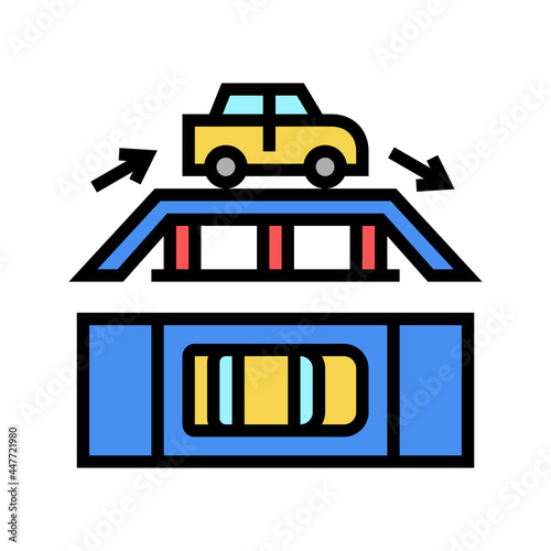 overpass passage color icon vector. overpass passage sign. isolated symbol illustration