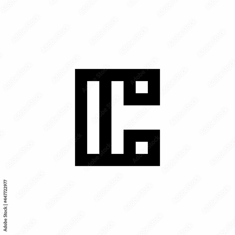 C letter initial monogram negative space logo C letter initial monogram negative space logo