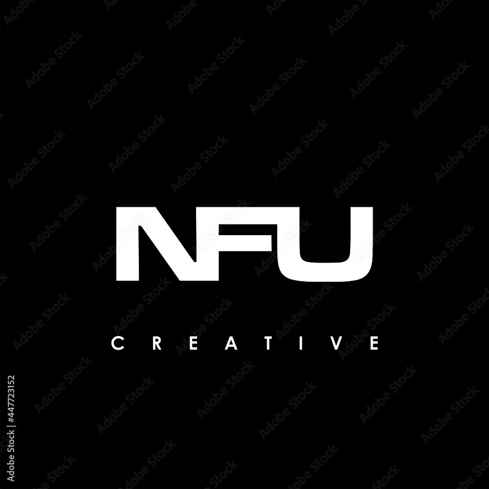 NFU Letter Initial Logo Design Template Vector Illustration NFU Letter Initial Logo Design Template Vector Illustration