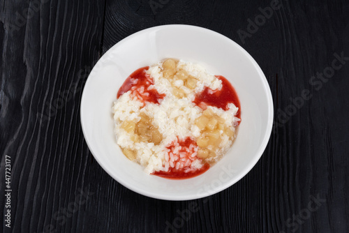 Rice milk porridge