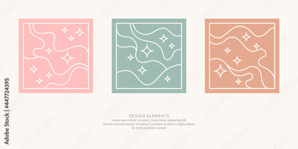A set of modern backgrounds with abstract elements and dynamic shapes. Vector illustration. A set of modern backgrounds with abstract elements and dynamic shapes. Vector illustration.