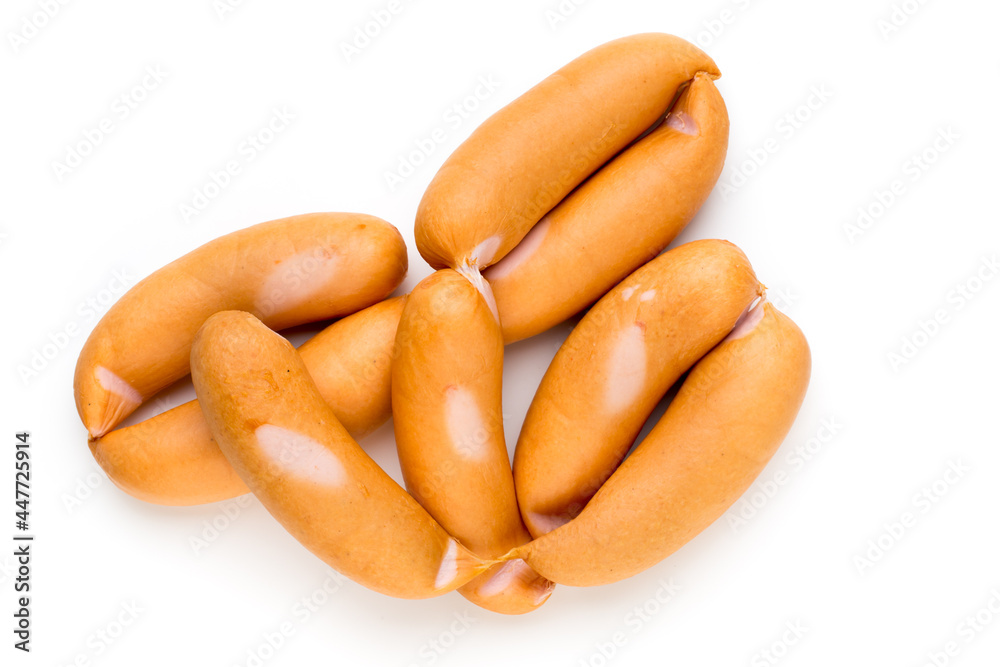 Pork sausage isolated on white background. Pork sausage isolated on white background.