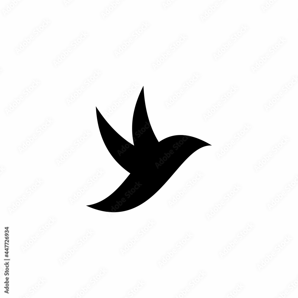Simple outline bird logo vector Simple outline bird logo vector